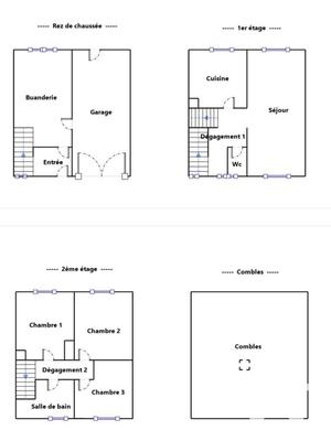 Maison - 72 m² - 4 pièces