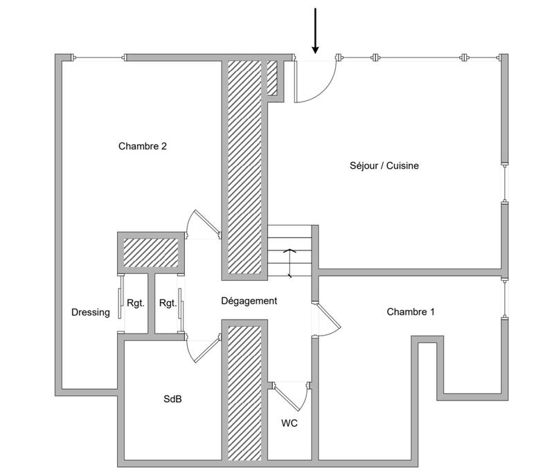 Appartement - 63 m² - 3 pièces