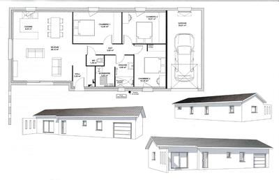 Maison - 84 m² - 4 pièces