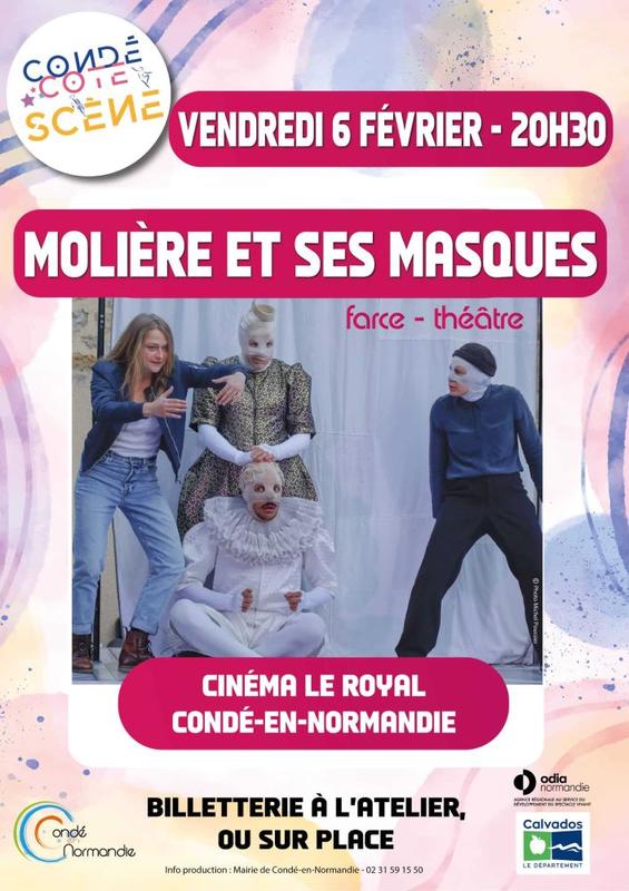 Condé Côté Scène 2025-2026 : pièce de théâtre "Molière et ses masques"