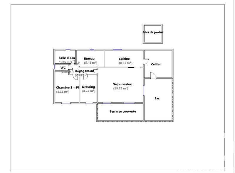 Maison - 53 m² - 3 pièces