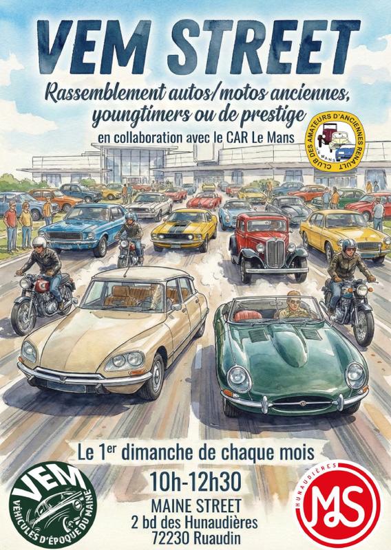 Rassemblement de voitures anciennes