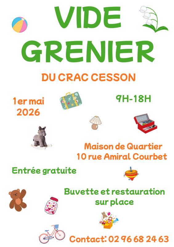 Vide grenier du crac cesson