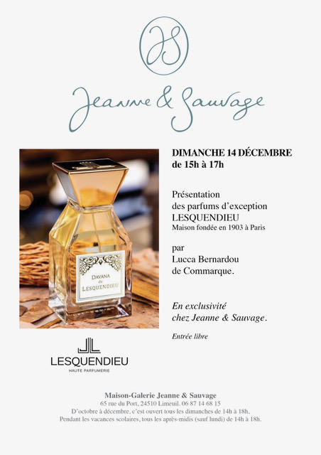 Présentation de parfums chez Jeanne &amp; Sauvage