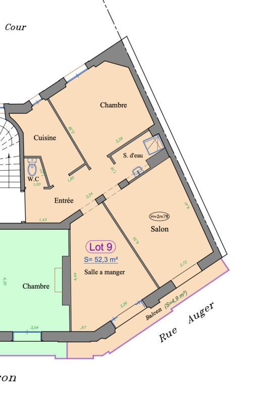 Appartement - 51 m² - 3 pièces