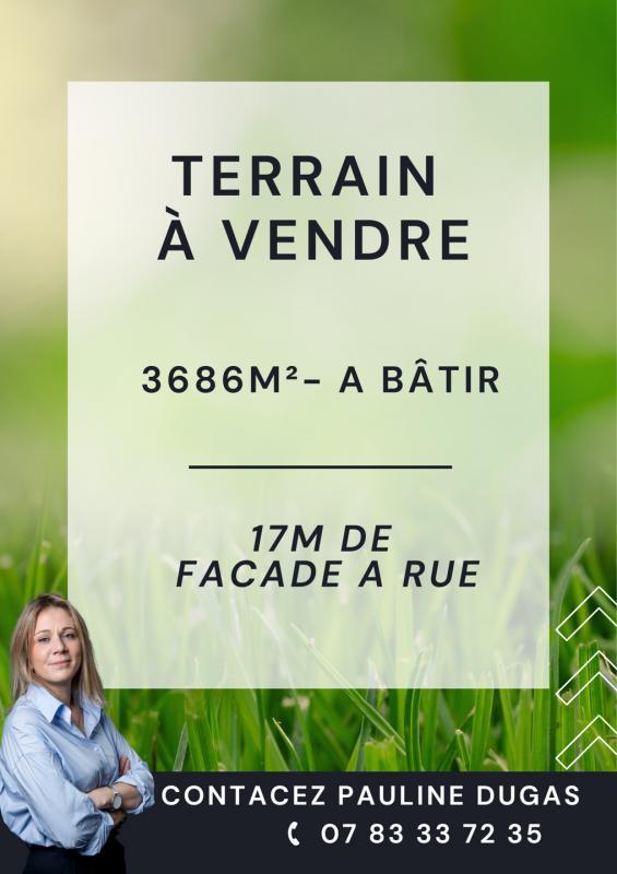 Terrain constructible - 3 686 m²