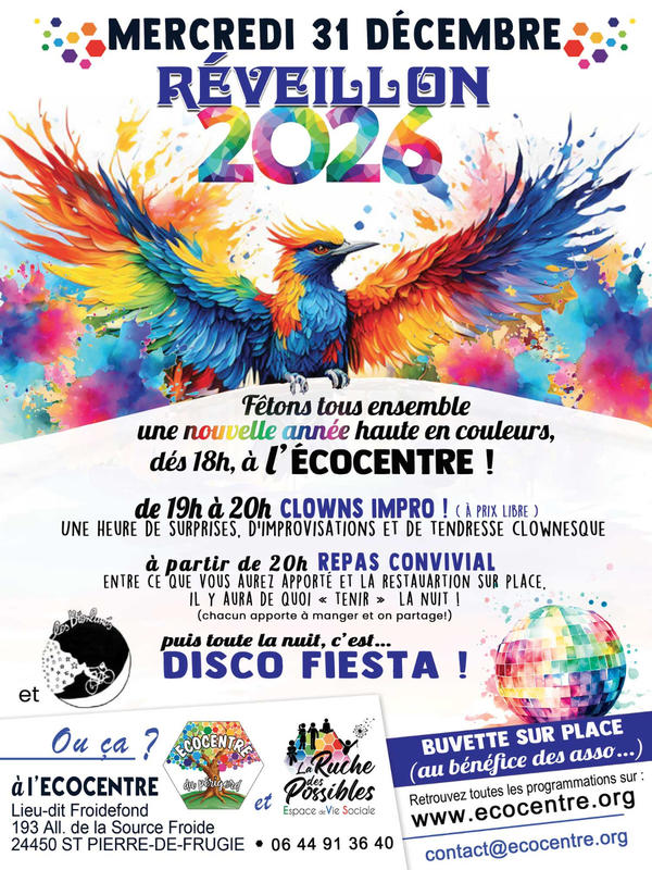 Réveillon 2026 à l'écocentre du Périgord-Limousin