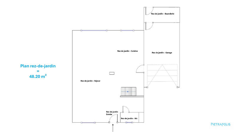 Maison - 90 m² - 4 pièces