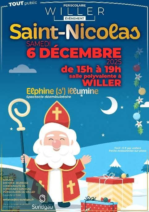 Saint-Nicolas avec spectacle déambulatoire