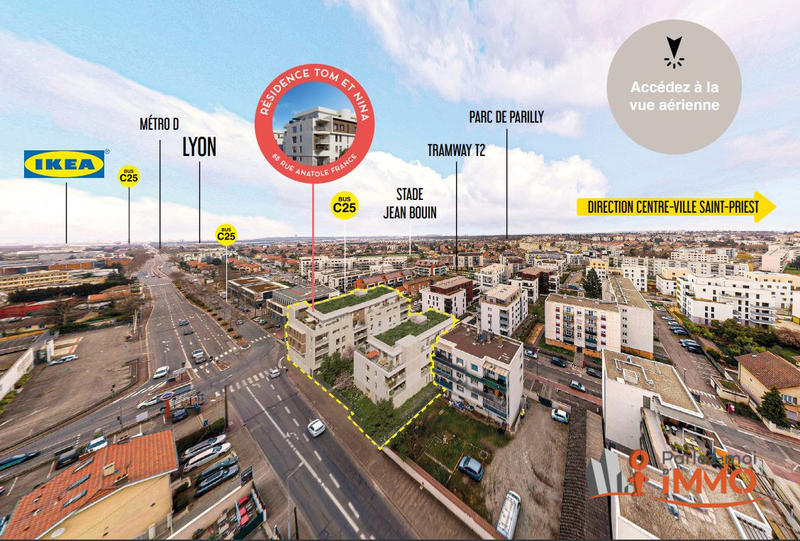 Appartement - 61 m² - 3 pièces