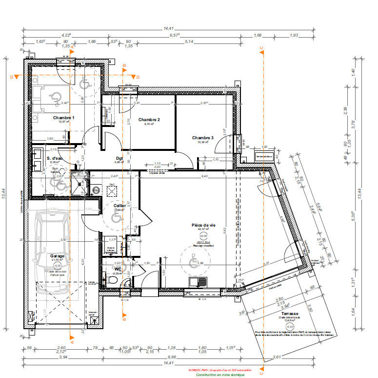 Maison - 97 m² - 4 pièces