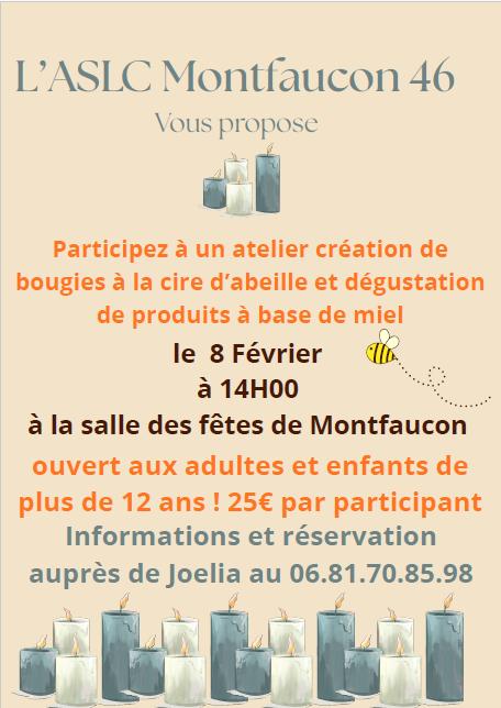 Atelier de création de bougies à la cire d'abeille et dégustation de produits à base de miel