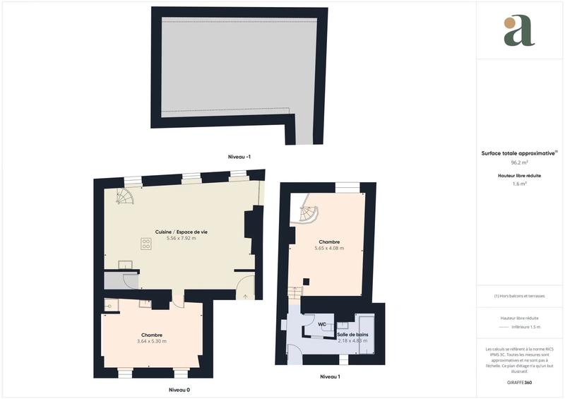 Appartement - 89 m² - 3 pièces