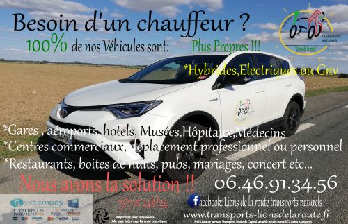 Chauffeur Vtc Transports lions de la route