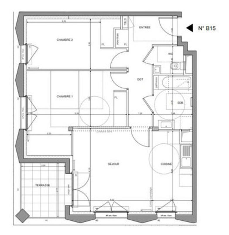 Appartement - 69 m² - 3 pièces