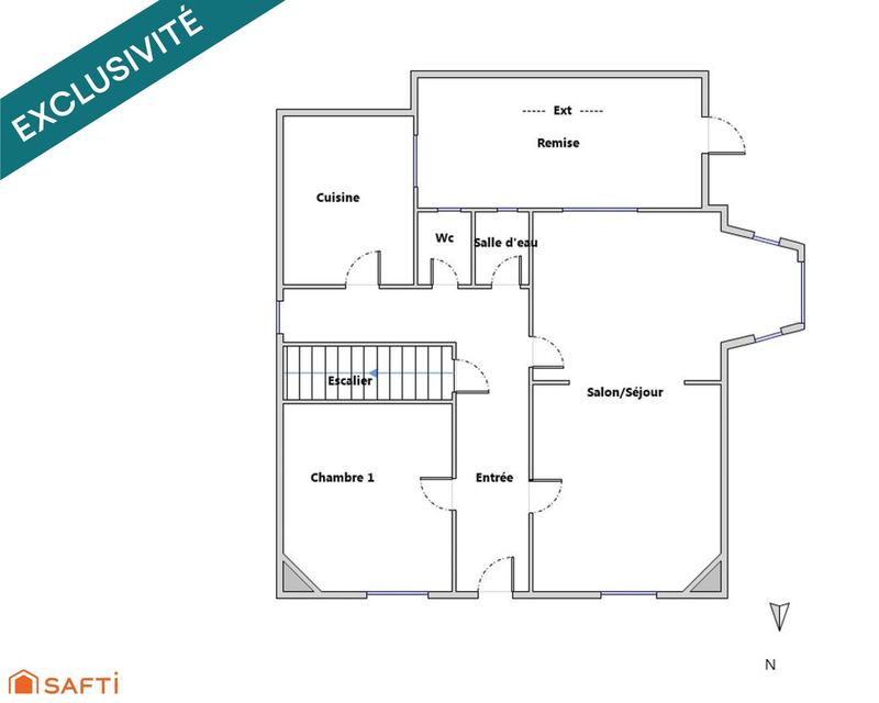 Maison - 87 m² - 6 pièces