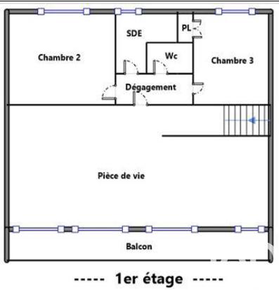 Maison - 84 m² - 4 pièces