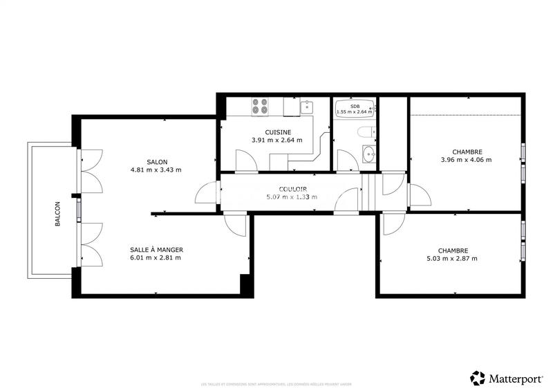 Appartement - 85 m² - 4 pièces