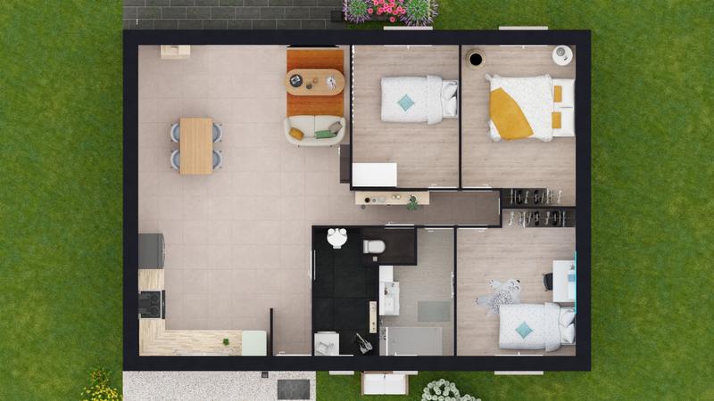 Maison - 80 m² - 4 pièces