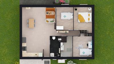 Maison - 80 m² - 4 pièces