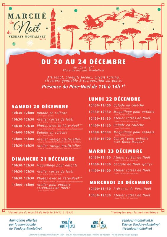 Programme du Marché de Noël