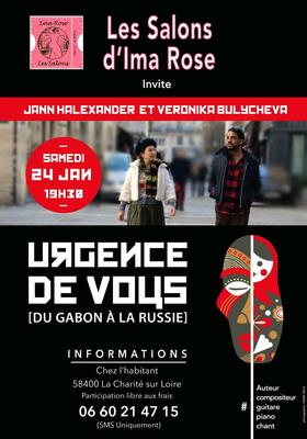 'Urgence de Vous, du Gabon à la Russie' à la Charité-sur-Loire, 24/01/2026