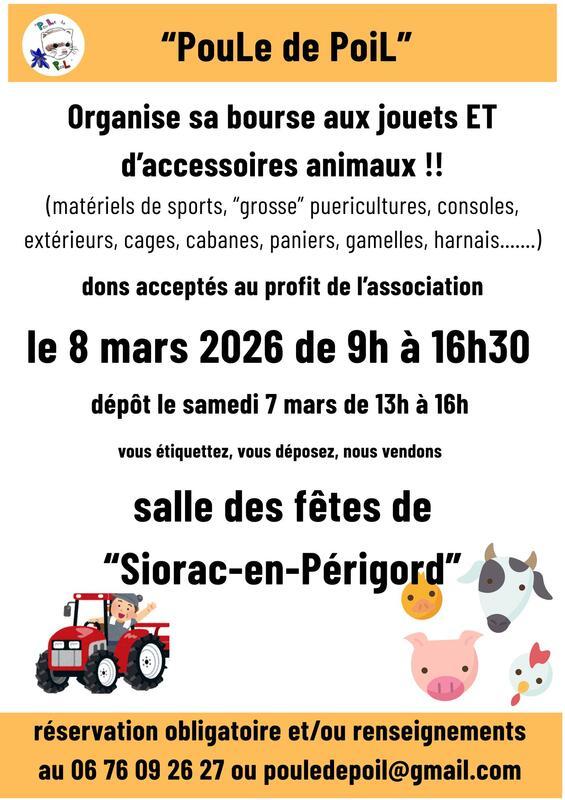 Bourse aux jouets et accessoires animaux