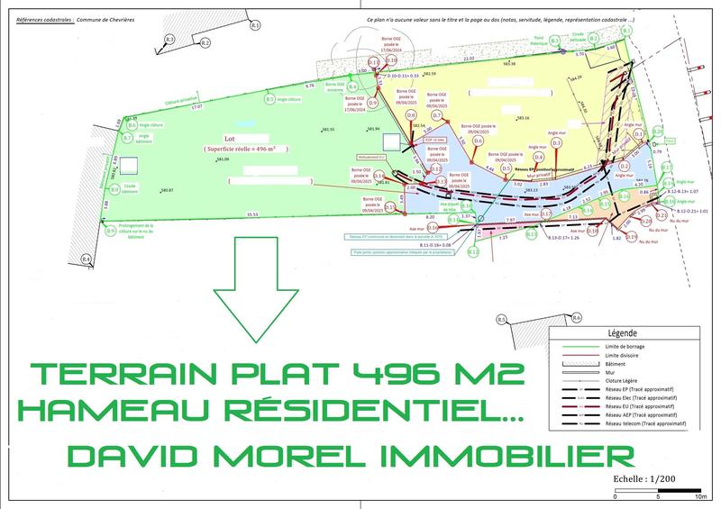 Terrain constructible - 496 m²