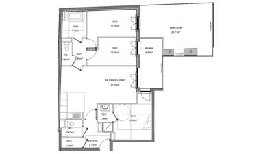 Appartement - 83 m² - 4 pièces