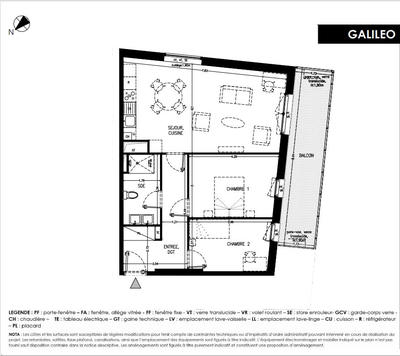 Appartement - 68 m² - 3 pièces