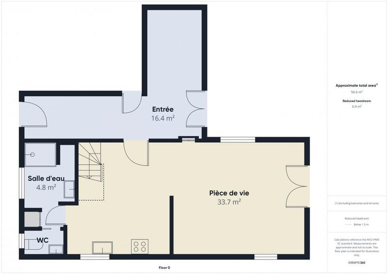 Maison - 100 m² - 3 pièces