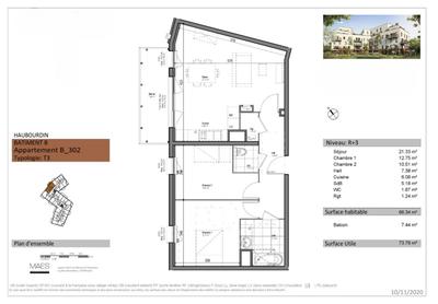 Appartement - 66 m² - 4 pièces