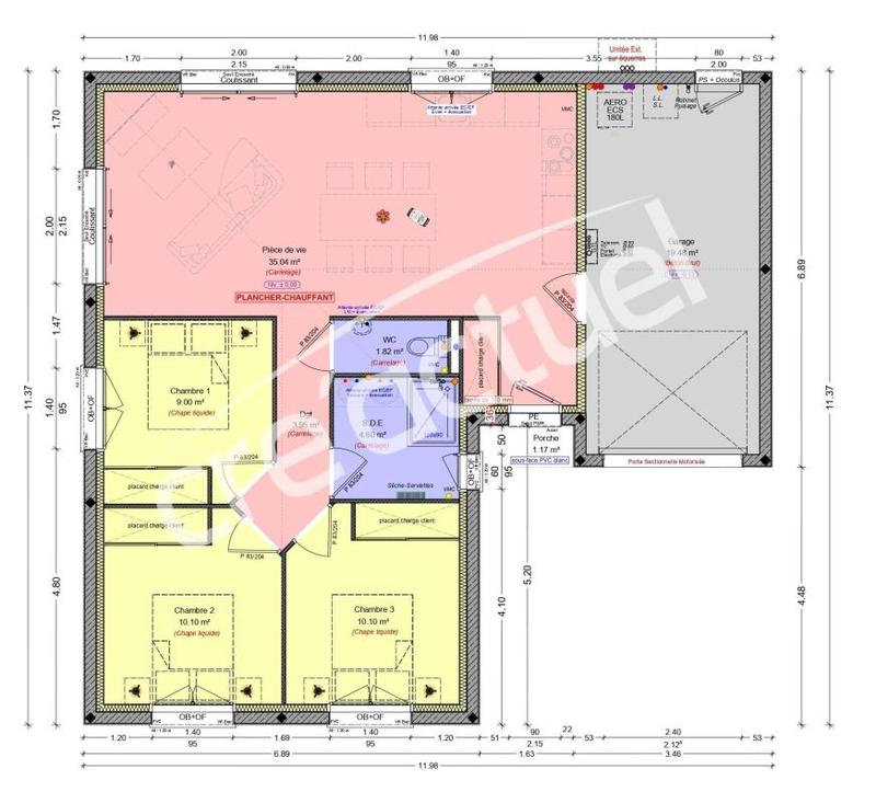 Maison - 75 m² - 4 pièces