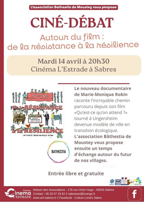 Ciné-débat : "De la résistance à la résilience" de Marie-Monique Robin