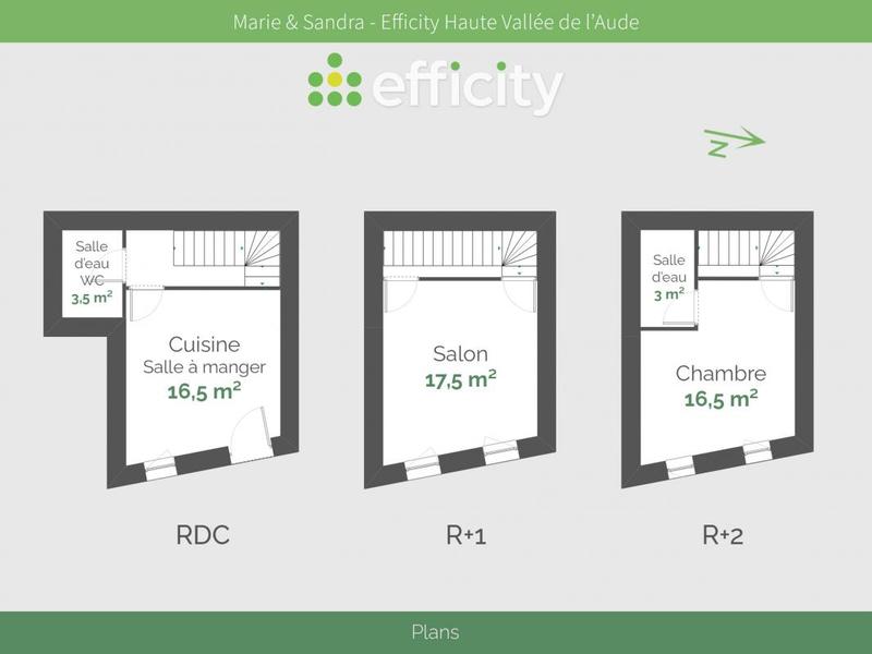 Maison - 58 m² - 2 pièces