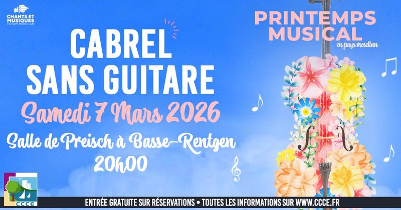 Printemps Musical : Mon Cabrel sans guitare - Bastien Lucas