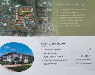 Appartement - 46 m² - 2 pièces