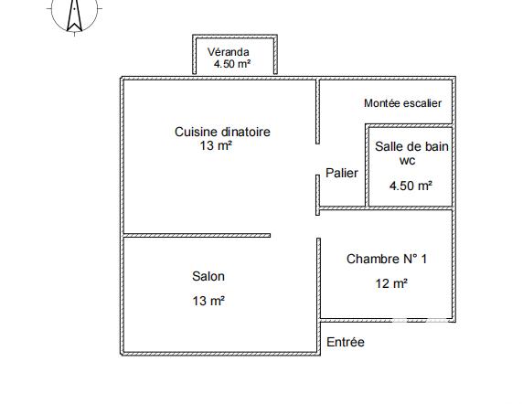Maison de ville - 83 m² - 5 pièces