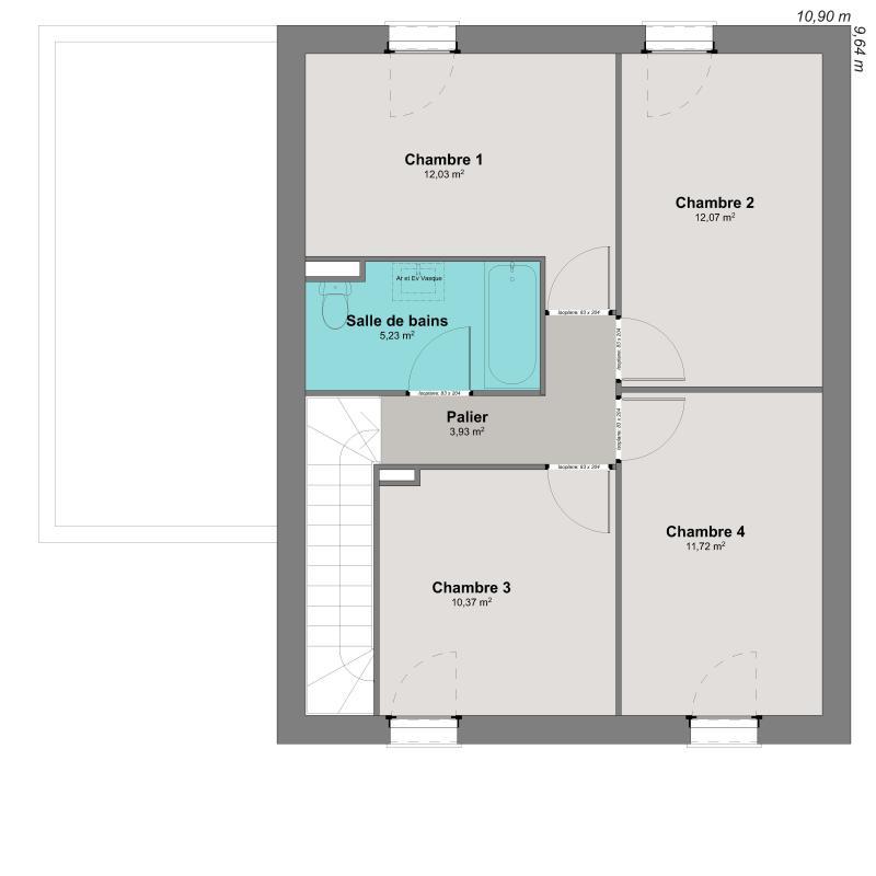 Maison - 113 m² - 6 pièces