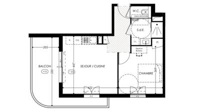 Appartement - 41 m² - 2 pièces