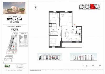 Appartement - 71 m² - 3 pièces