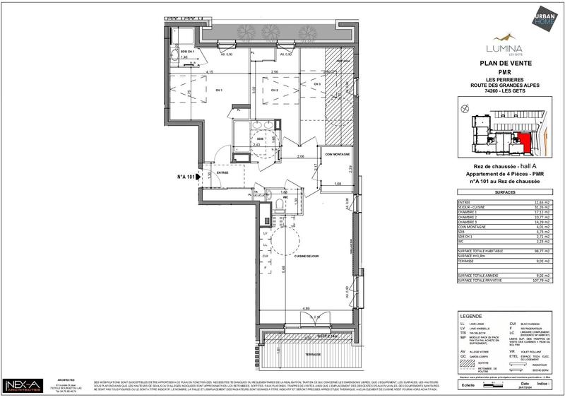 Appartement - 98 m² - 4 pièces