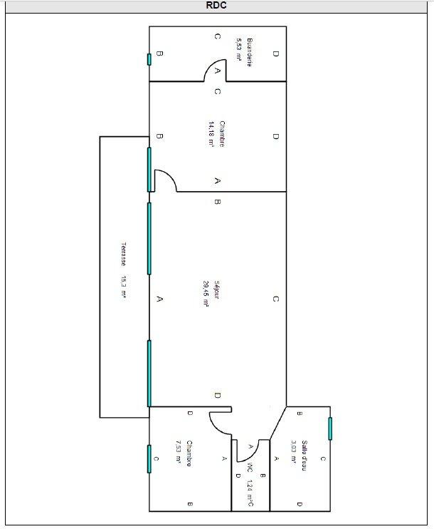 Appartement - 63 m² - 4 pièces