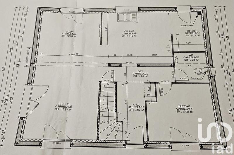 Maison - 123 m² - 6 pièces