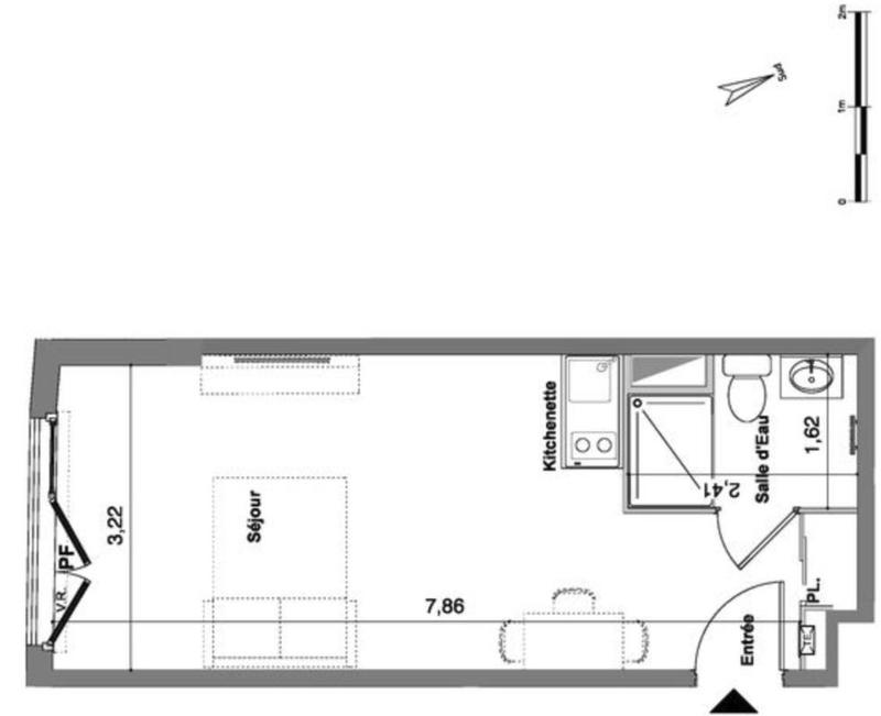 Appartement - 27 m² - 1 pièce