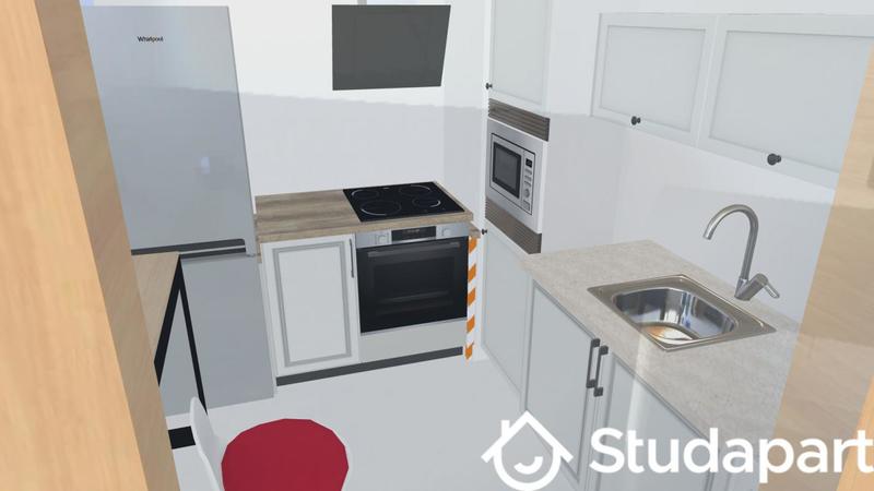 Chambre - 9 m² - 1 pièce