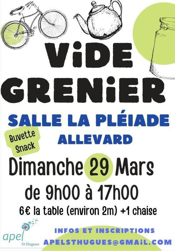 Vide grenier de l'apel saint hugues