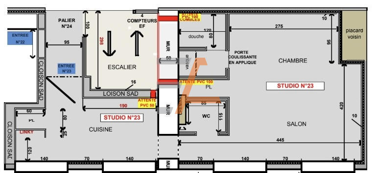 Appartement - 143 m² - 6 pièces