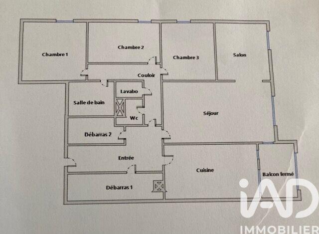 Appartement - 97 m² - 5 pièces