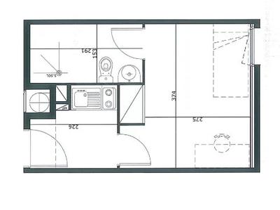 Appartement - 20 m² - 1 pièce